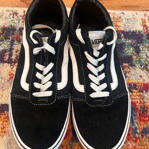 Vans Black and White Old Skool Skate Shoes